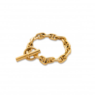 HERMÈS GOLD 'CHAINE D'ANCRE' BRACELET 